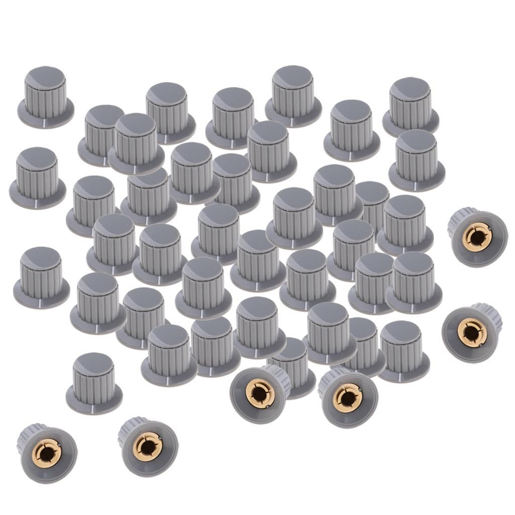 50pcs Potentiometer Bakelite Knob with Copper Core KYP25-18 6.35mm
