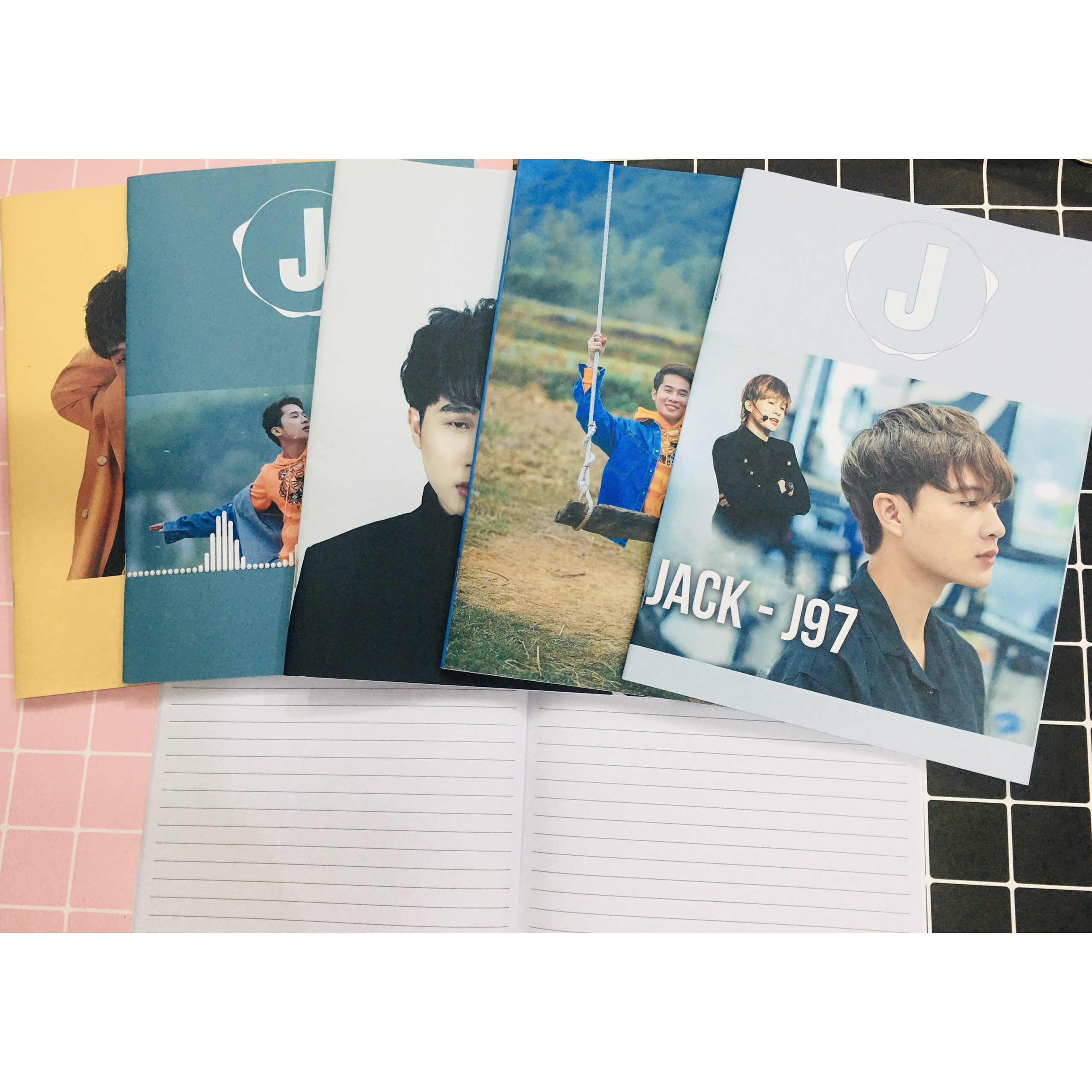 Set 2 Vở viết JACK PHƯƠNG TUẤN J97, tập viết kẻ ngang