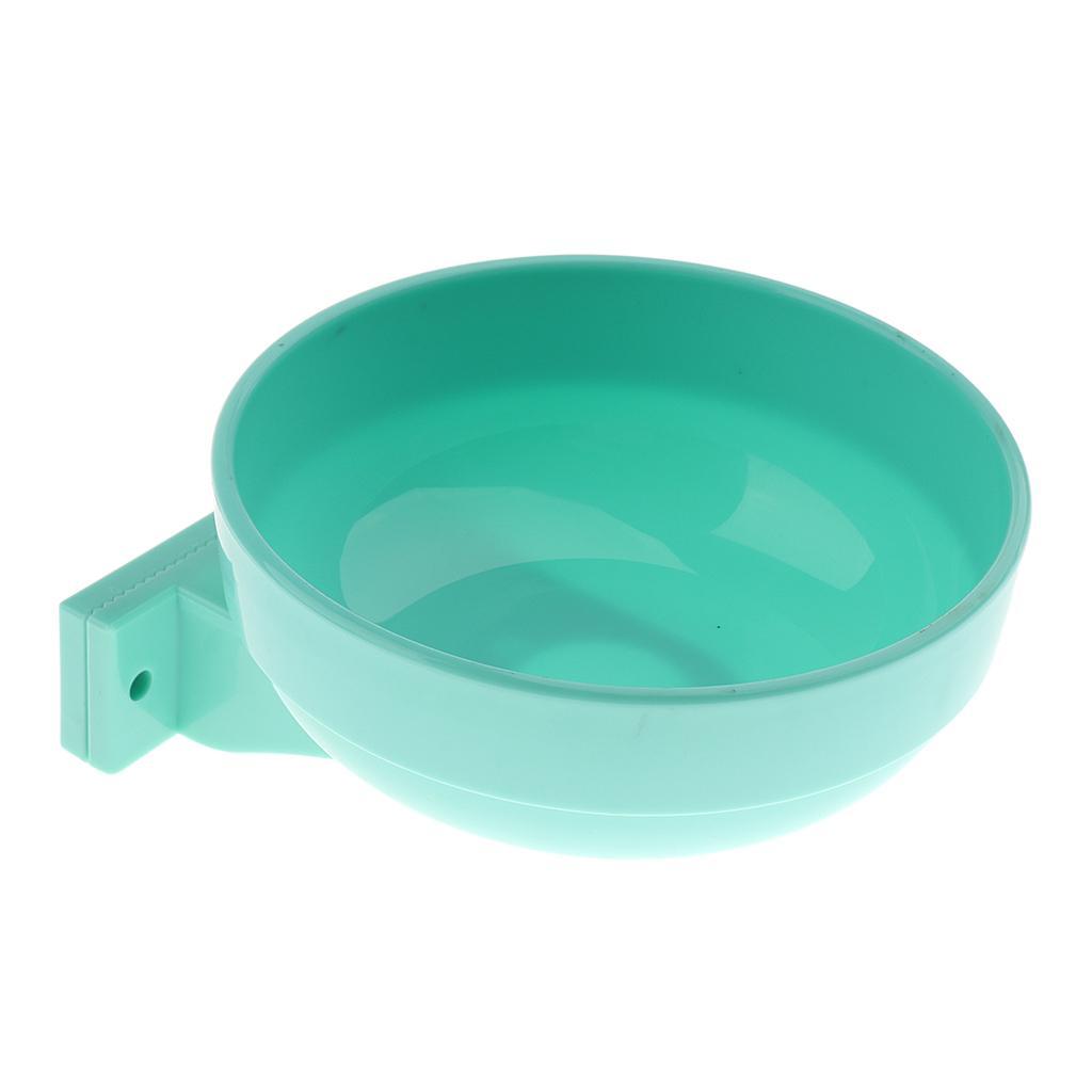 Pet Dog Cat Bowl Hang Stationary Cage Bowl Plastic Detachable Dog Bowl