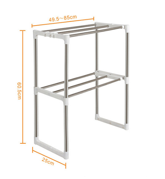 Kệ Lò Vi Sóng Co Dãn tháo ráo ráp 2 tầng