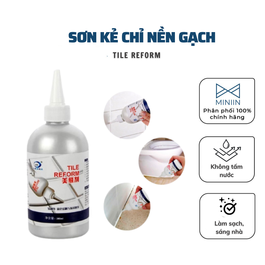 Sơn Kẻ Chỉ Gạch Nền Nhà , Keo Chà Ron Công Nghệ Hàn Quốc Đa Năng Dung Tích 280ml