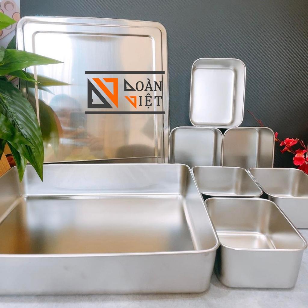 KHAY INOX ĐỰNG TOPPING, THẠCH, TRÁI CÂY, RAU DƯA CHẢ, 6 ngăn có nắp tiện dụng. Inox dày C.Lượng không gỉ. Dụng cụ pha ch