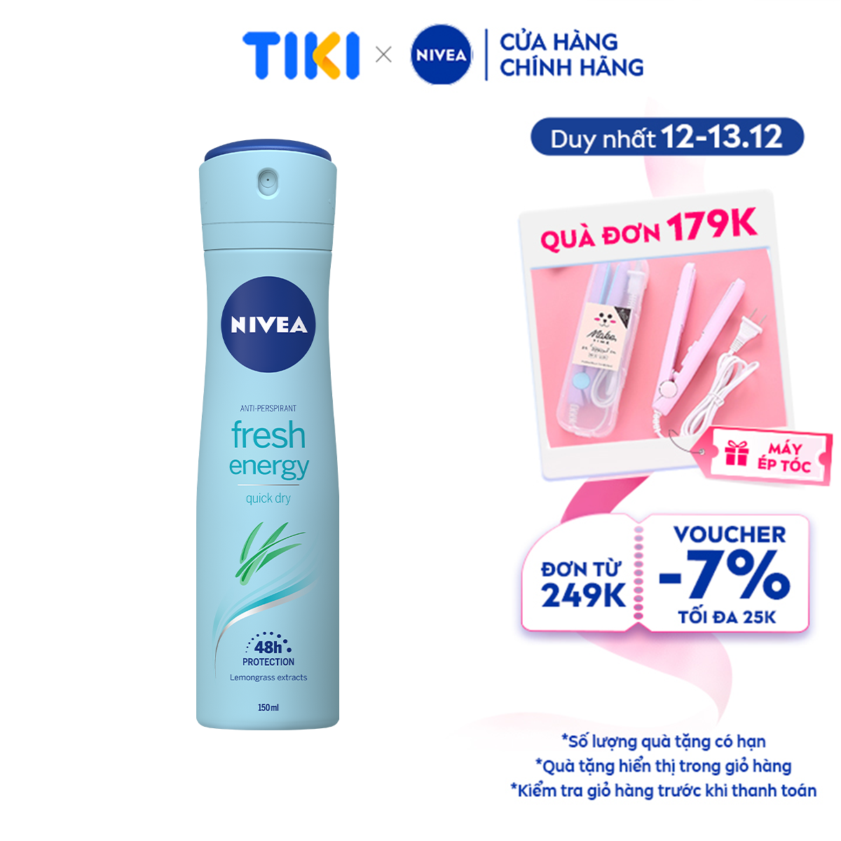 Xịt Ngăn Mùi NIVEA Tươi Mát Sức Sống - 83750