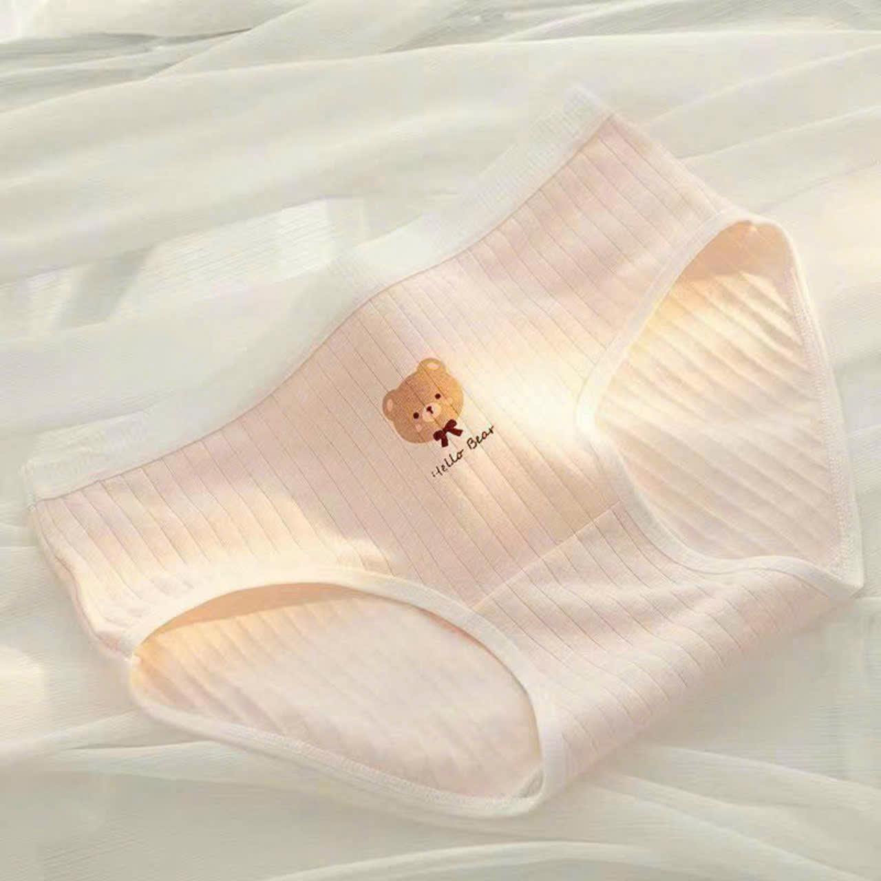 SET 5 QUẦN LÓT GẤU CAM DỄ THƯƠNG TỪ 40-60KG DÀNH CHO NỮ