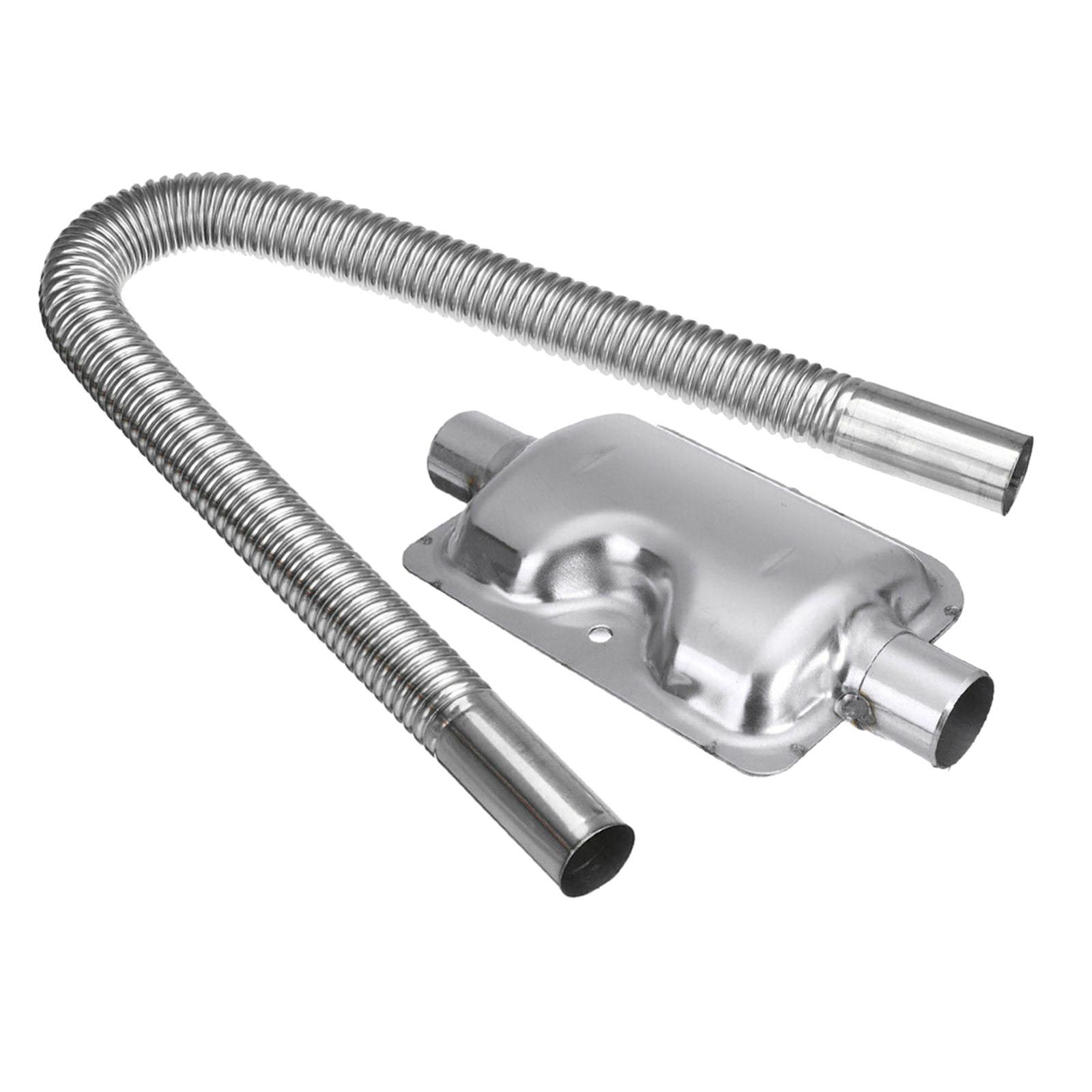 24" Length Car Exhaust Pipe Silencer Muffler Kit Bracket Screws for