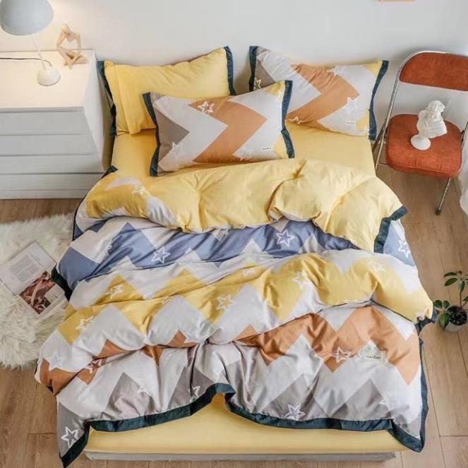 Bộ chăn ga gối cotton Nhật hàng cao cấp nhiều màu sắc