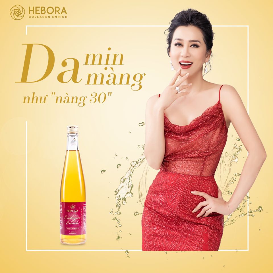 Nước uống collagen đẹp da, thơm cơ thể Hebora Collagen Enrich 500ml