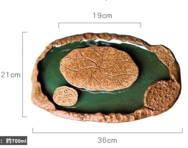 Thuyền trà gốm lá sen tuyệt đẹp