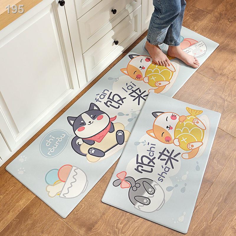 Thảm trải sàn nhà bếp Dexi chống trơn trượt và thấm dầu gia đình có thể lau, dùng một lần, bụi bẩn, không nước