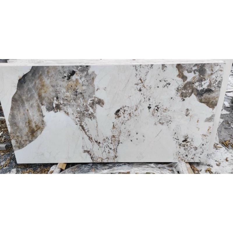 Bàn ăn 4 ghế mặt đá ceramic chống ố, chống thấm,chống trầy chân gỗ tầm nhìn mới Ms001