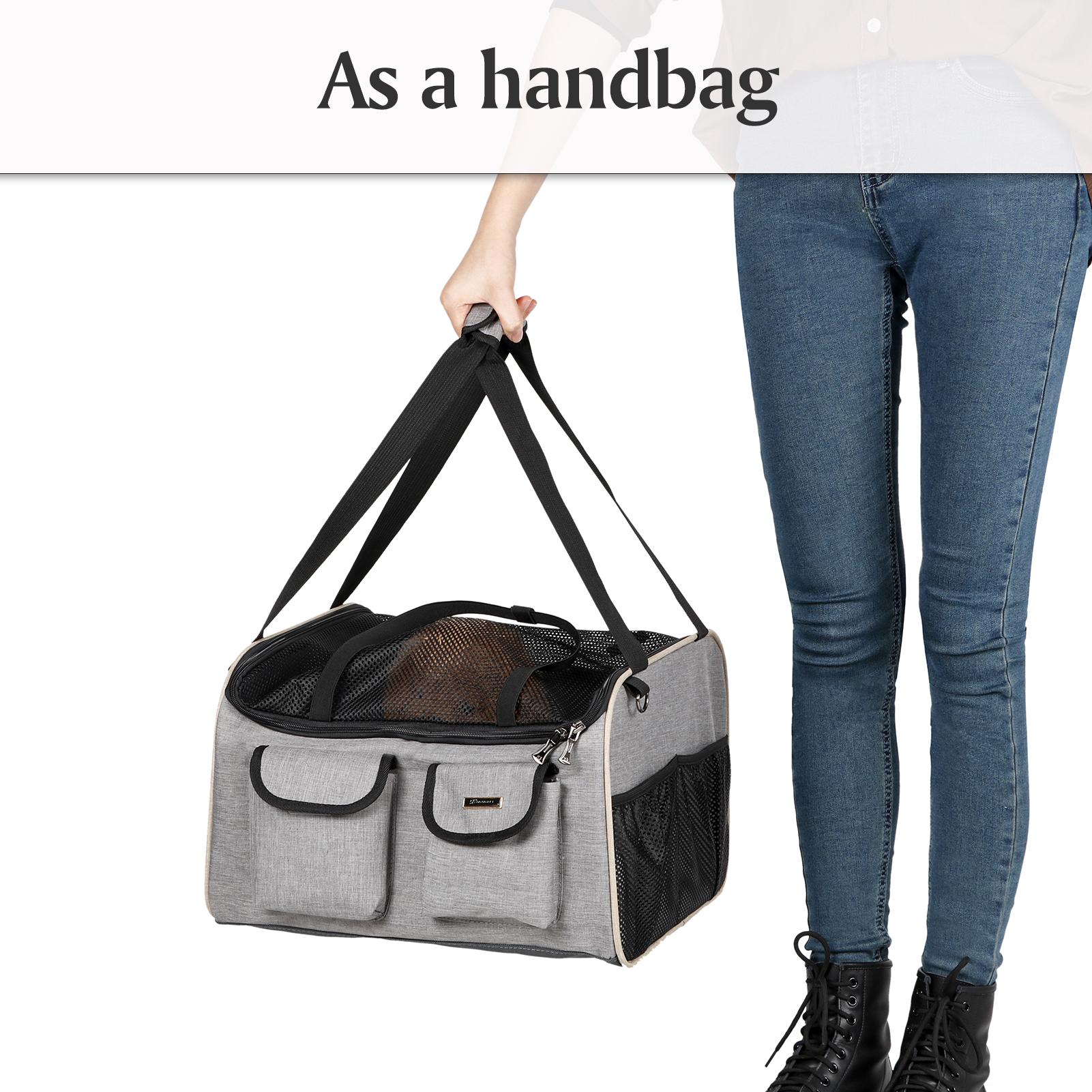 Túi sách thiết kế 2 trong 1 vừa chiếc túi xách và túi xe hơi cho thú cưng
