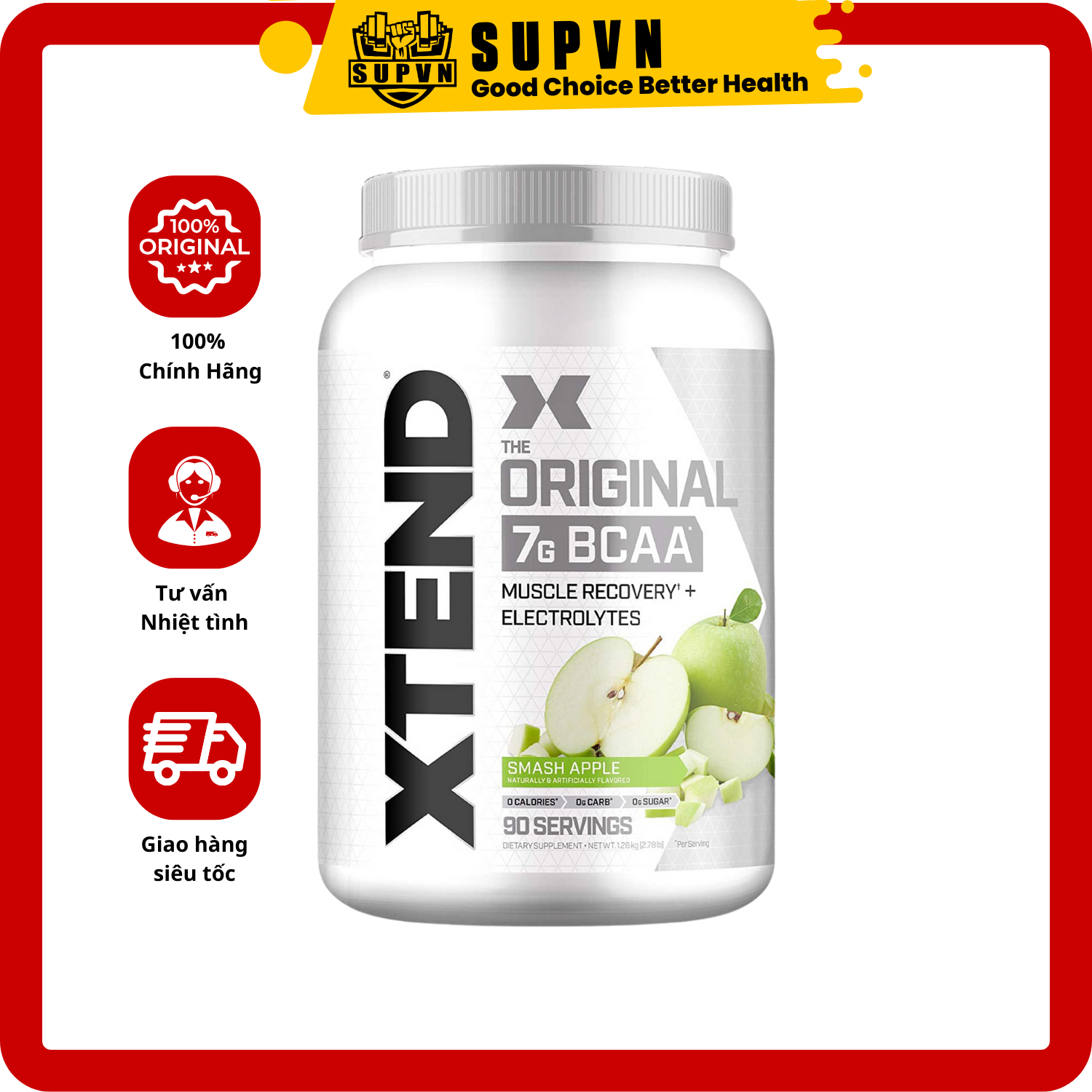 Xtend BCAA Original (90 Servings) Scivation - Hỗ Trợ Phục Hồi Và Chống Dị Hóa Cơ