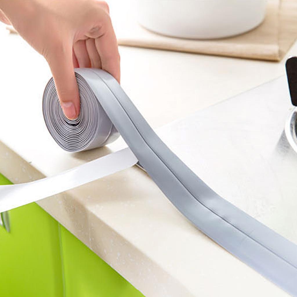 2x 3.2M Waterproof Sealing Tape Sealant Trim Bathroom Bathtub Toilet Repair