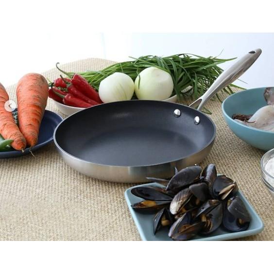 Chảo chiên/rán chống dính đáy từ CTX Scanpan 24cm 65002400, đúc liền 7 lớp, hàng chính hãng sản xuất Đan Mạch