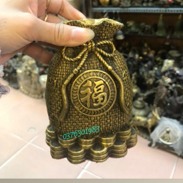 Túi tiền Tiết kiệm bằng đồng, vật phẩm chiêu tài