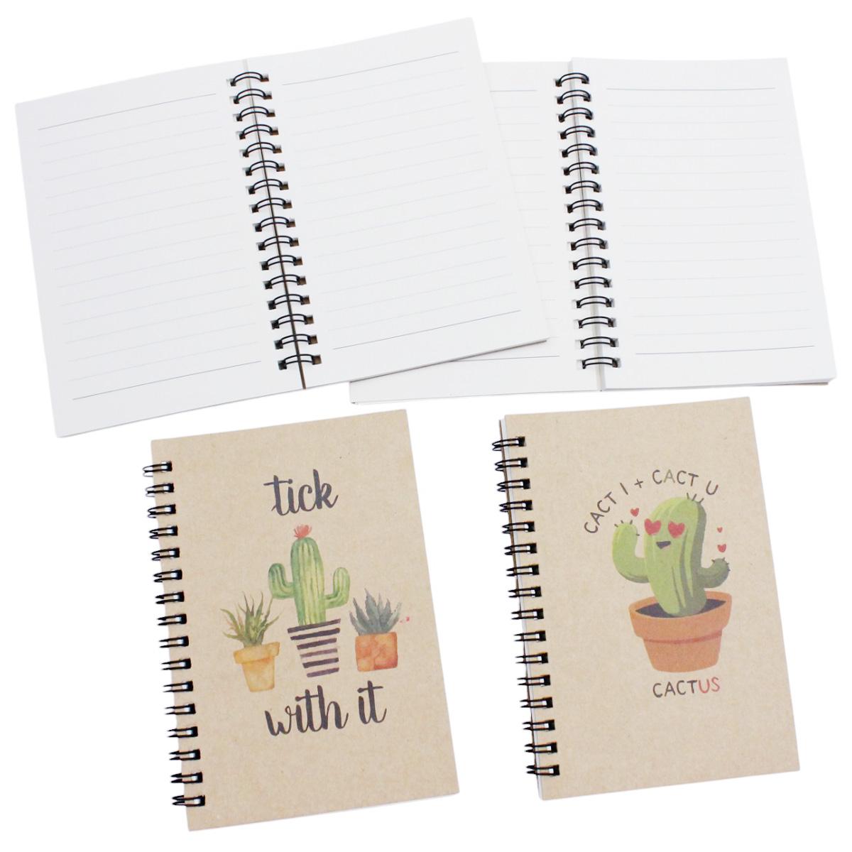 Sổ Lò Xo Kraft A6 - Không Kẻ Có Chấm - 80gsm - The Sun 01