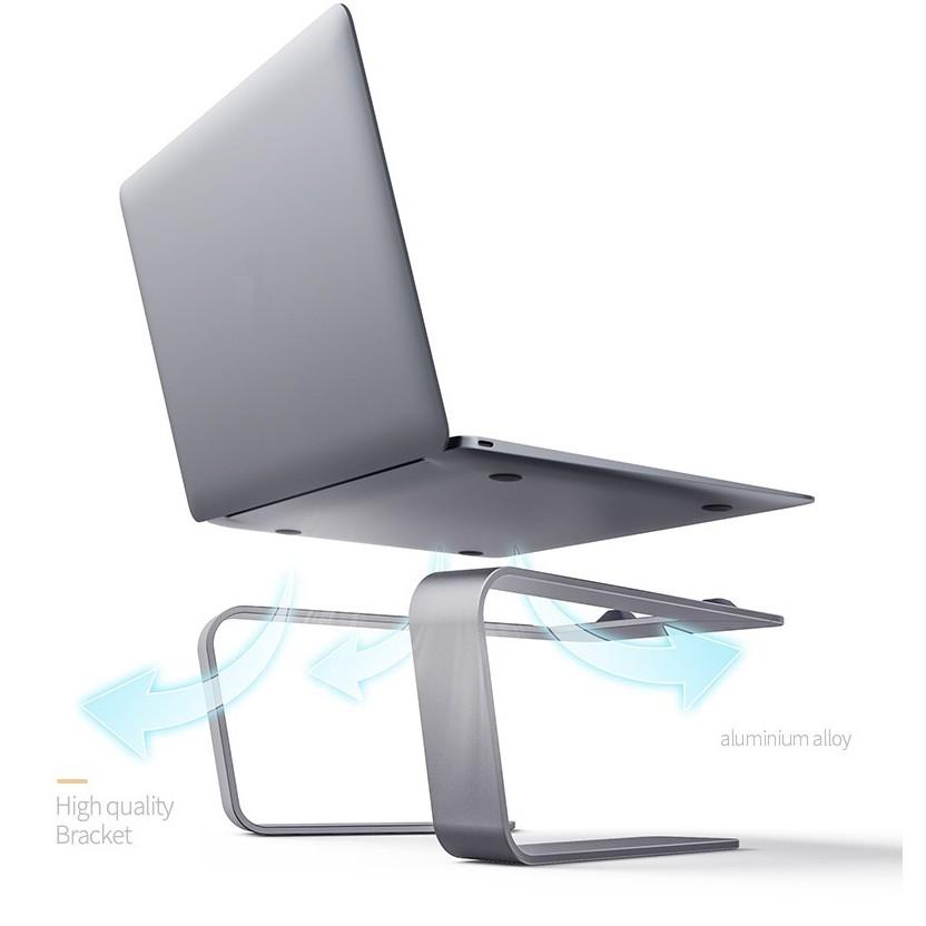 P49 - Giá đỡ laptop tablet bằng nhôm kiêm đế tản nhiệt nâng Macbook máy tính bảng Ipad