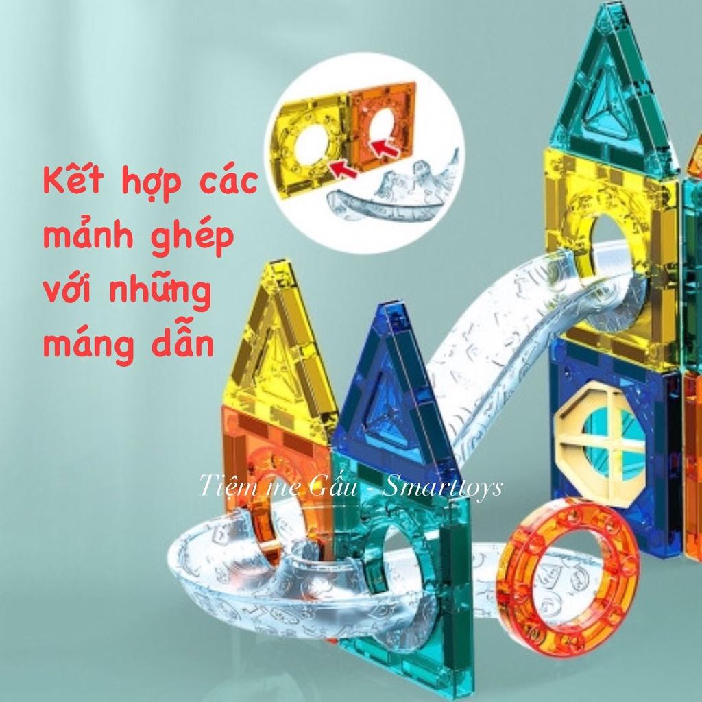 ĐỒ CHƠI CAO CẤP XẾP HÌNH NAM CHÂM THẢ BÓNG COLORFUL MAGNETIC BUILDING BLOCKS 97 PCS CHO BÉ THỎA SỨC SÁNG TẠO