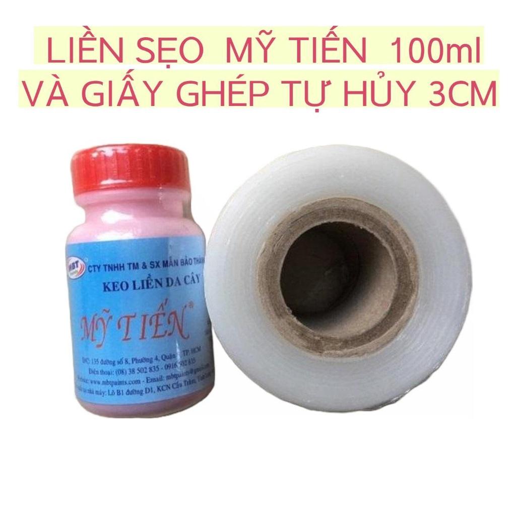 COMBO KEO MỸ TIẾN LỌ 100ML VÀ GIẤY GHÉP TỰ HỦY 3 CM - CÓ KHẢ NĂNG CHỐNG THẤM NƯỚC CAO, BẢO VỆ VẾT CẮT KHỎI VI KHUẨN