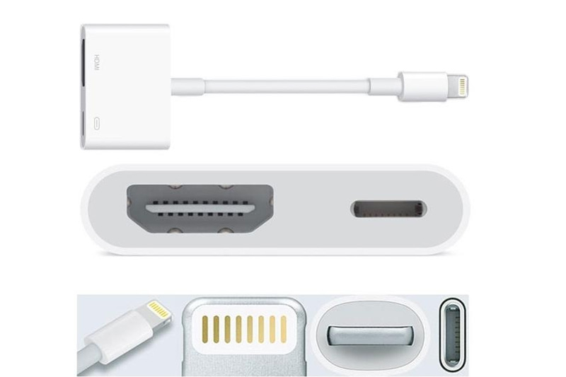 Cáp chuyển đổi từ Điện thoại to hdmi kết nối điện thoại iphone 5/6/7/8X ipad lên ti vi chất lượng cao1080P, Cáp hdmi cho Iphone, cáp chuyển hình ảnh từ điện thoại lên tivi, cáp tivi