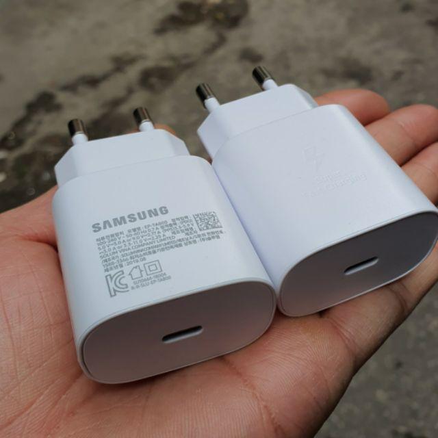 Bộ Sạc Nhanh Samsung 25W Note 10 Note 20 A71 A70 A80 A90 S20 S20+ S20 Ultra Sạc nhanh 2 đầu type C Phụ Kiện Chấn Thiên