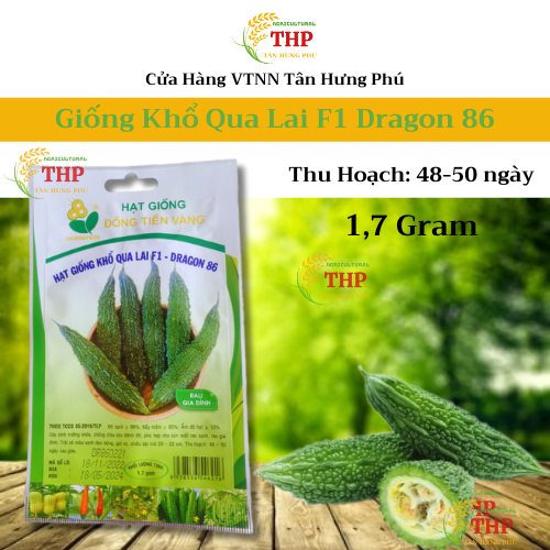Hạt giống Khổ qua Lai F1 Dragon 86 | Hạt giống | gói 1.7gr