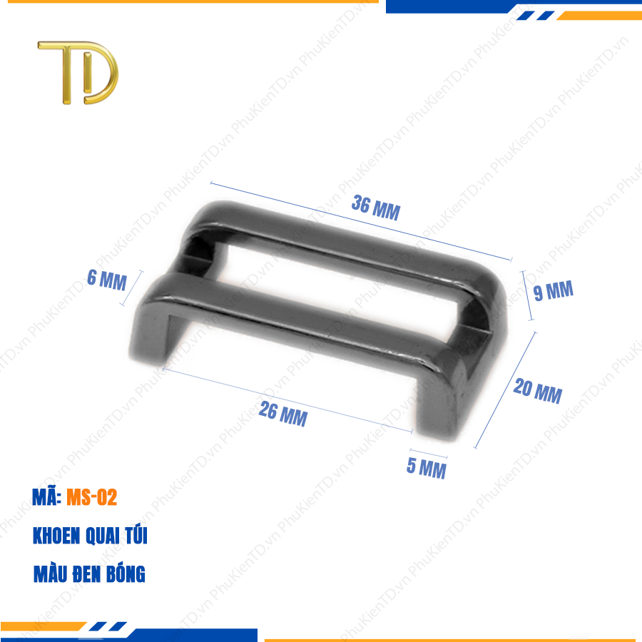 Khoen quai túi xách, Khoen d túi xách cao cấp công nghệ mạ điện độ bền 5-8 năm