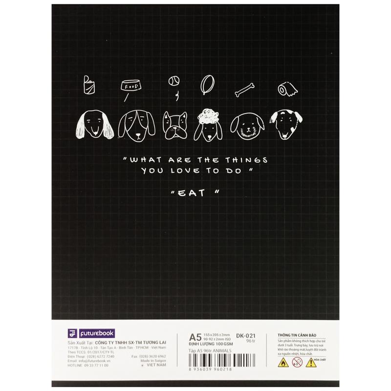 [MUA 5 TẶNG 1] Tập Học Sinh Animals A5 - 4 Ô Ly - 96 Trang 100gsm - futurebook DK021 (Mẫu Bìa Giao Ngẫu Nhiên)