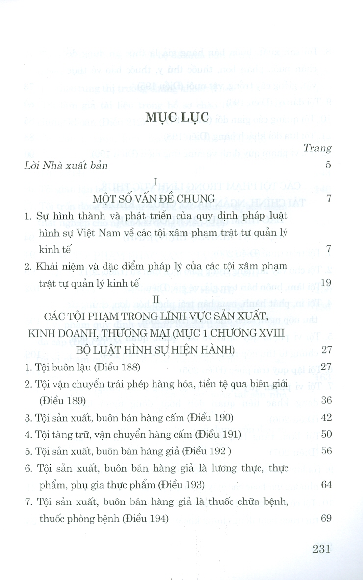 Bình Luận Các Tội Xâm Pham Trật Tự Quản Lý Kinh Tế Theo Quy Định Của Bộ Luật Hình Sự Năm 2015, Sửa Đổi, Bổ Sung Năm 2017