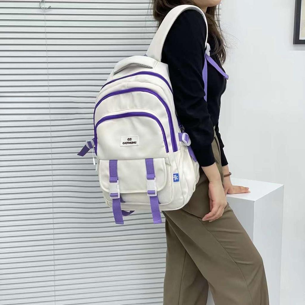 Balo ulzzang thời trang unisex nam nữ đựng laptop đi học nhiều ngăn vải dày chống nước đẹp giá rẻ J1807