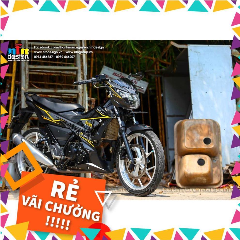 Tem Rời Raider FI Mẫu Xám Đen Vàng