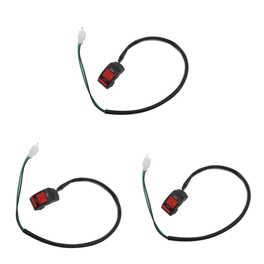 3 Pieces Handlebar Starter Kill Switch For DirtBike 50/70/90/110/125cc