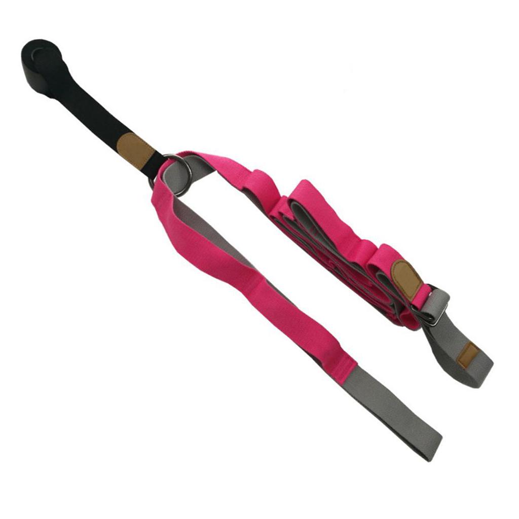 Door Leg Stretcher Yoga Dance Ballet Stretch Strap Training Belt Pink