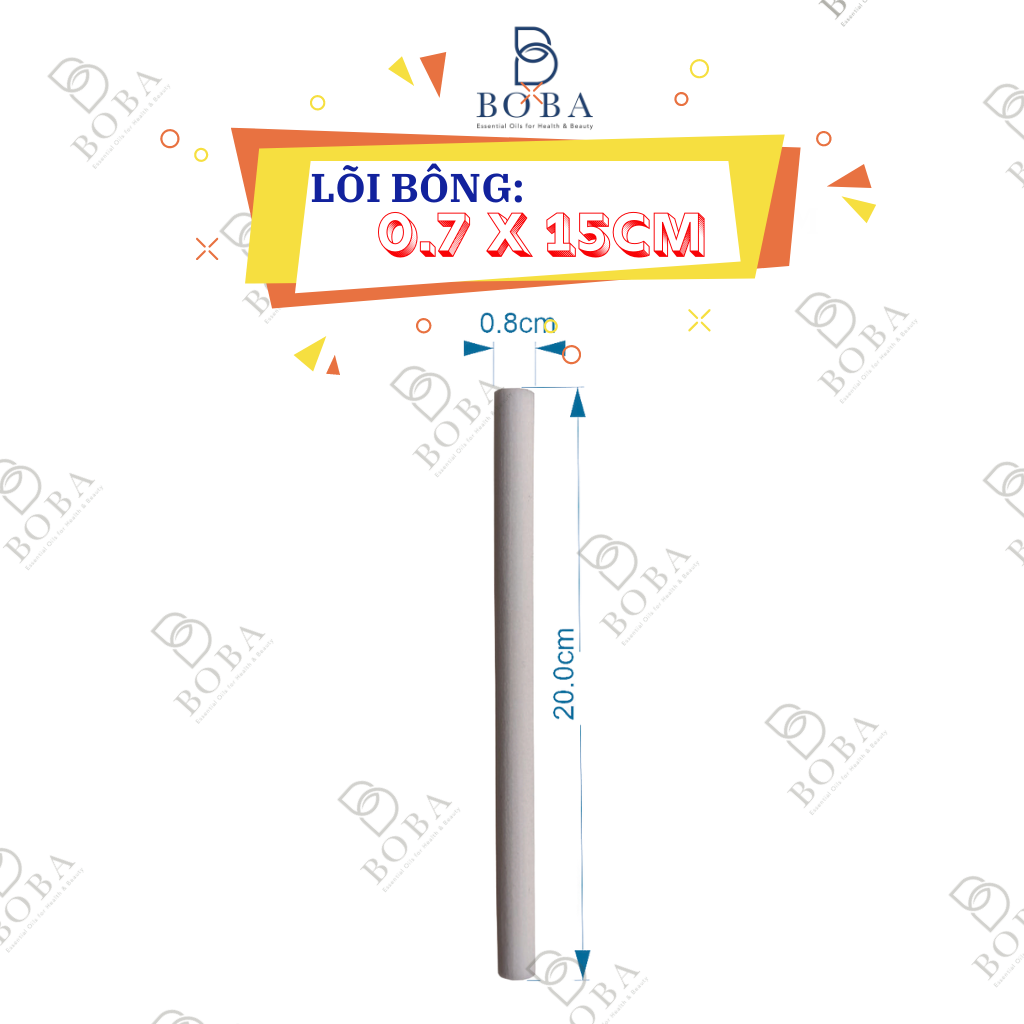 (HCM)0.7x15 Lõi bông thay thế cho máy xông tinh dầu và máy phun sương tạo ẩm, Kích Thước 0.7 x15 cm - bobashop.vn