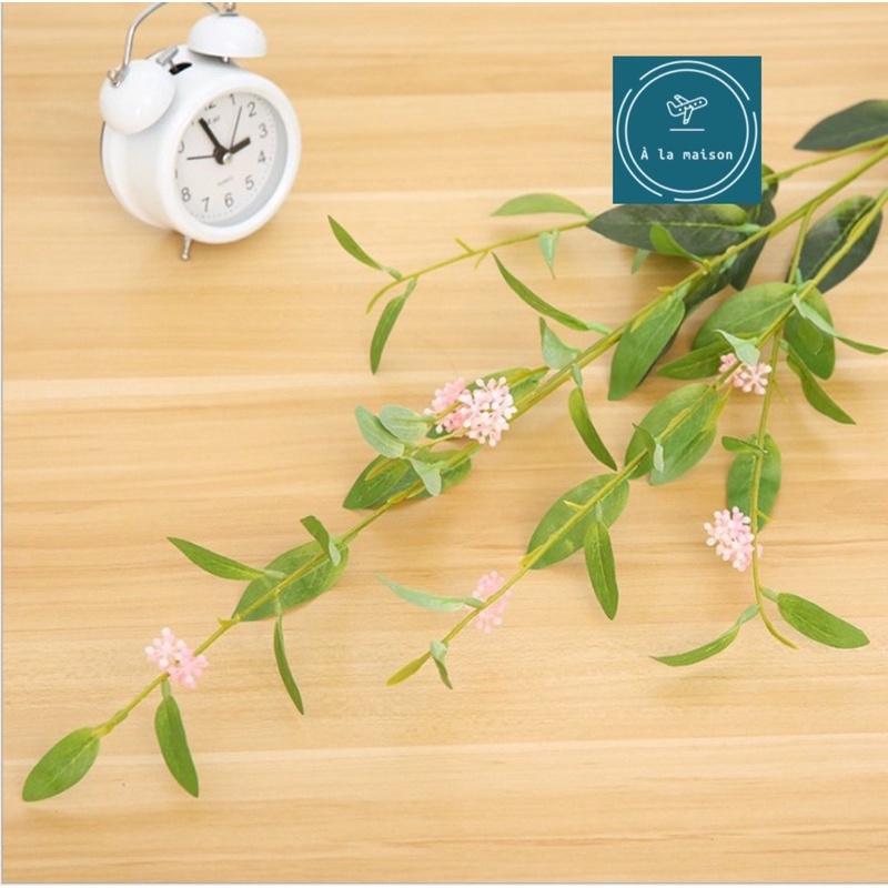 Cành lá Ô rô có hoa cao 102cm đẹp mong manh xanh mát