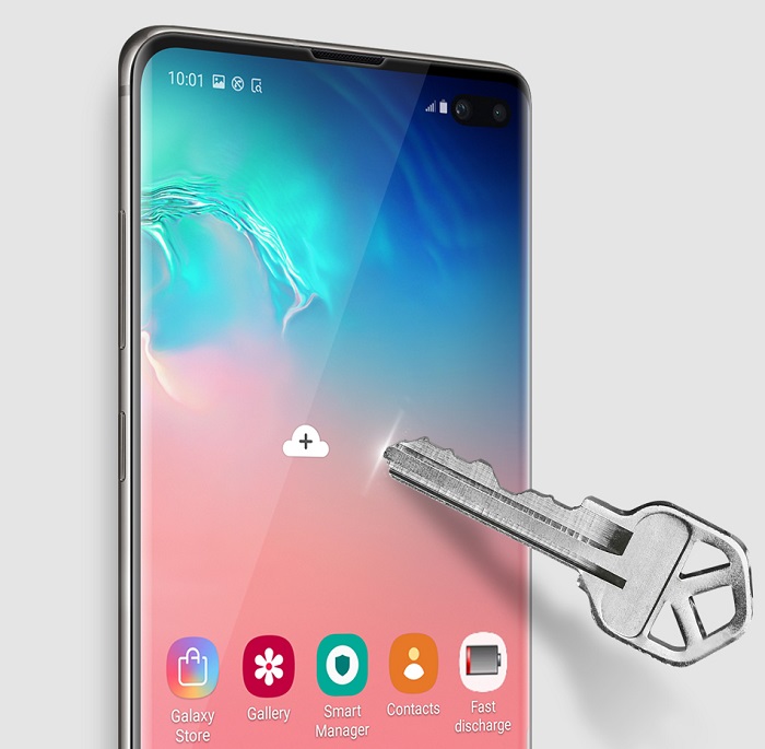 Kính cường lực full màn hình dành cho SamSung Galaxy S10 chính hãng Nillkin sử dụng vân tay siêu âm