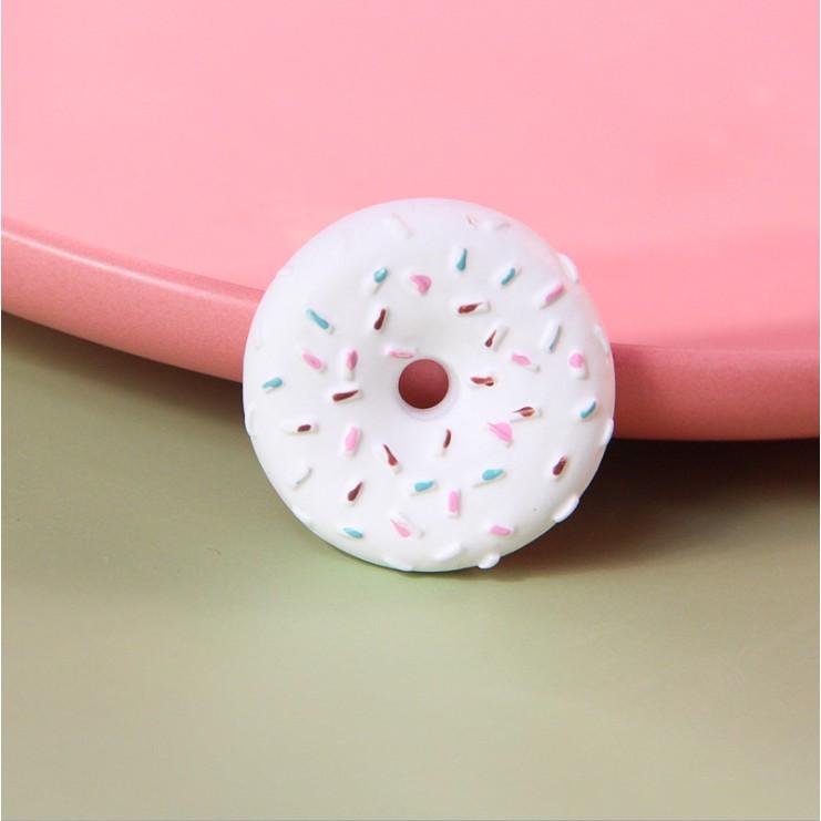 HN * Charm bánh donut rắc cốm đường cho các bạn trang trí vỏ ốp điện thoại, nhà búp bê, DIY