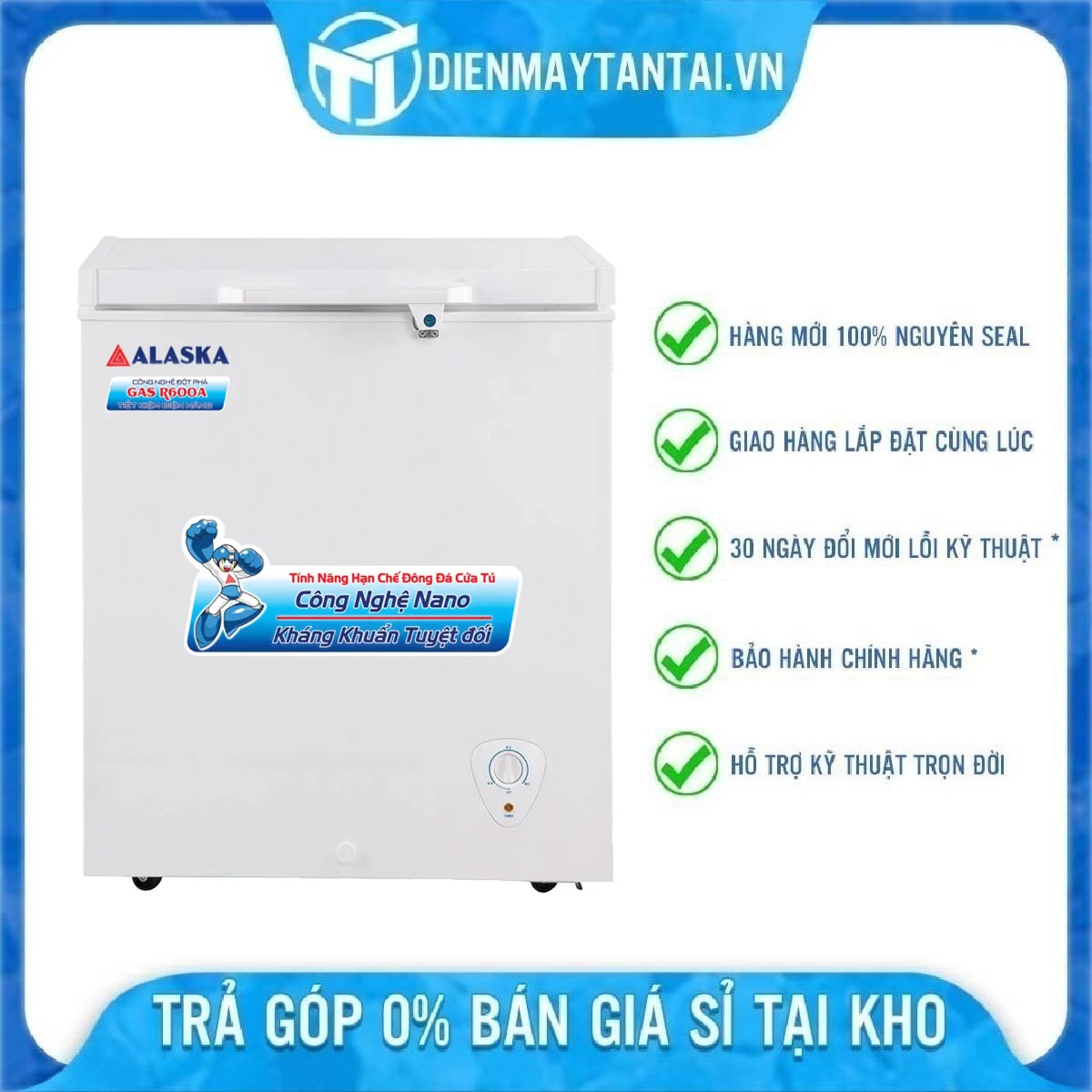 Tủ Đông Alaska BD-400 (400L) - Hàng chính hãng