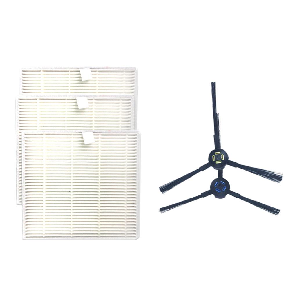 Filter 2pcs Side Brush Vacuum Cleaner Accs Part for ILIFE V8S V80 X800