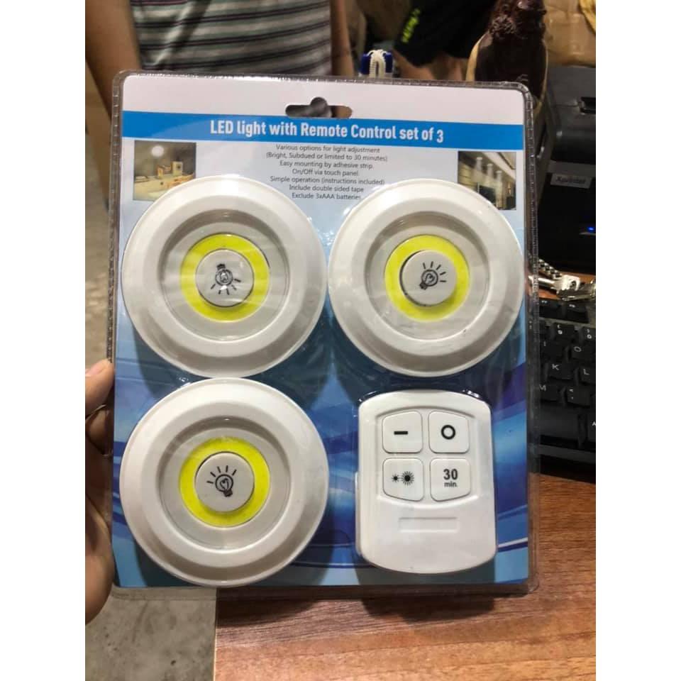 SET 3 BÓNG ĐÈN DÁN TƯỜNG CÓ ĐIỀU KHIỂN TIỆN DỤNG