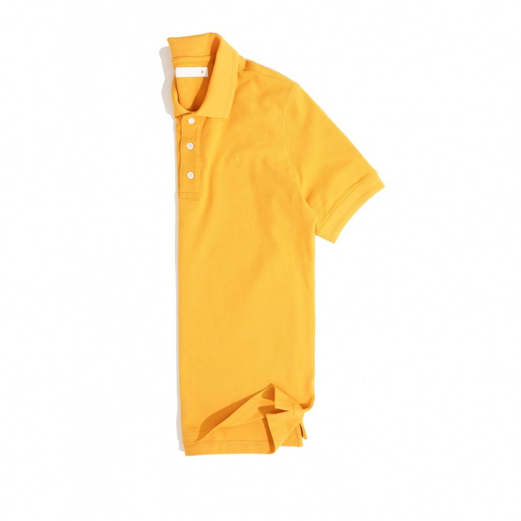 Áo Thun Polo Nam Cổ Bẻ Màu Vàng BY COTTON Yellow Basic Polo