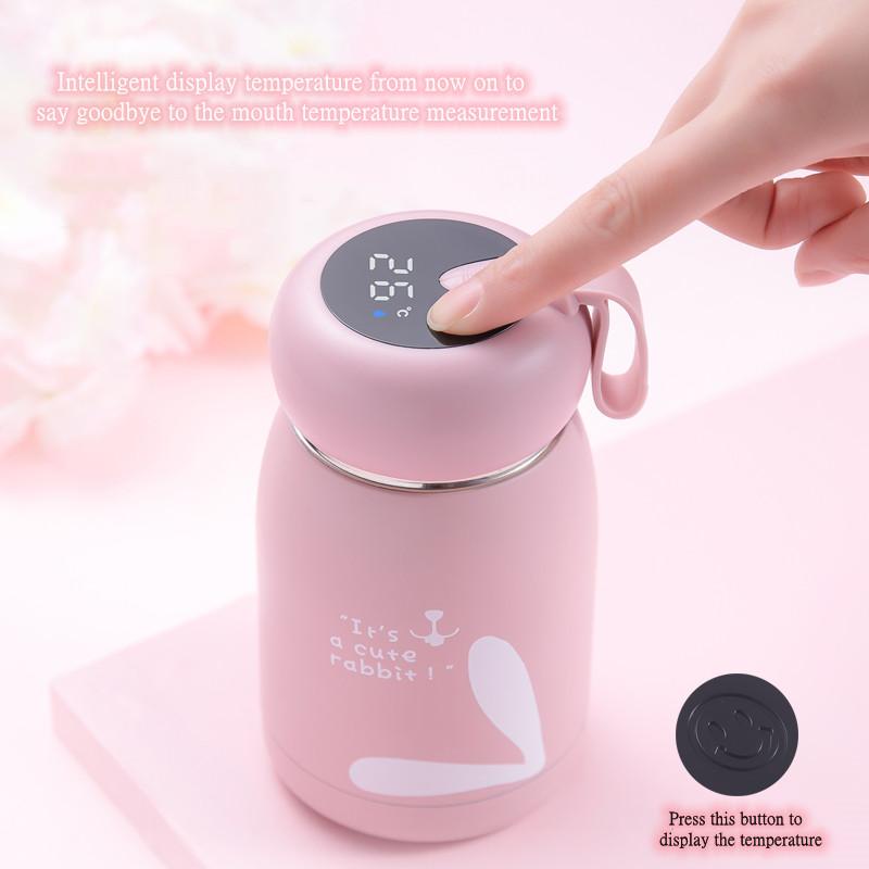 Dễ Thương Giữ Nhiệt Màu Thép Không Gỉ 304 Kawaii Nước Hút Chân Không Bình Cà Phê Sữa Nước Trà Tumbler Cô Gái Trẻ Em Quà Tặng 320ML