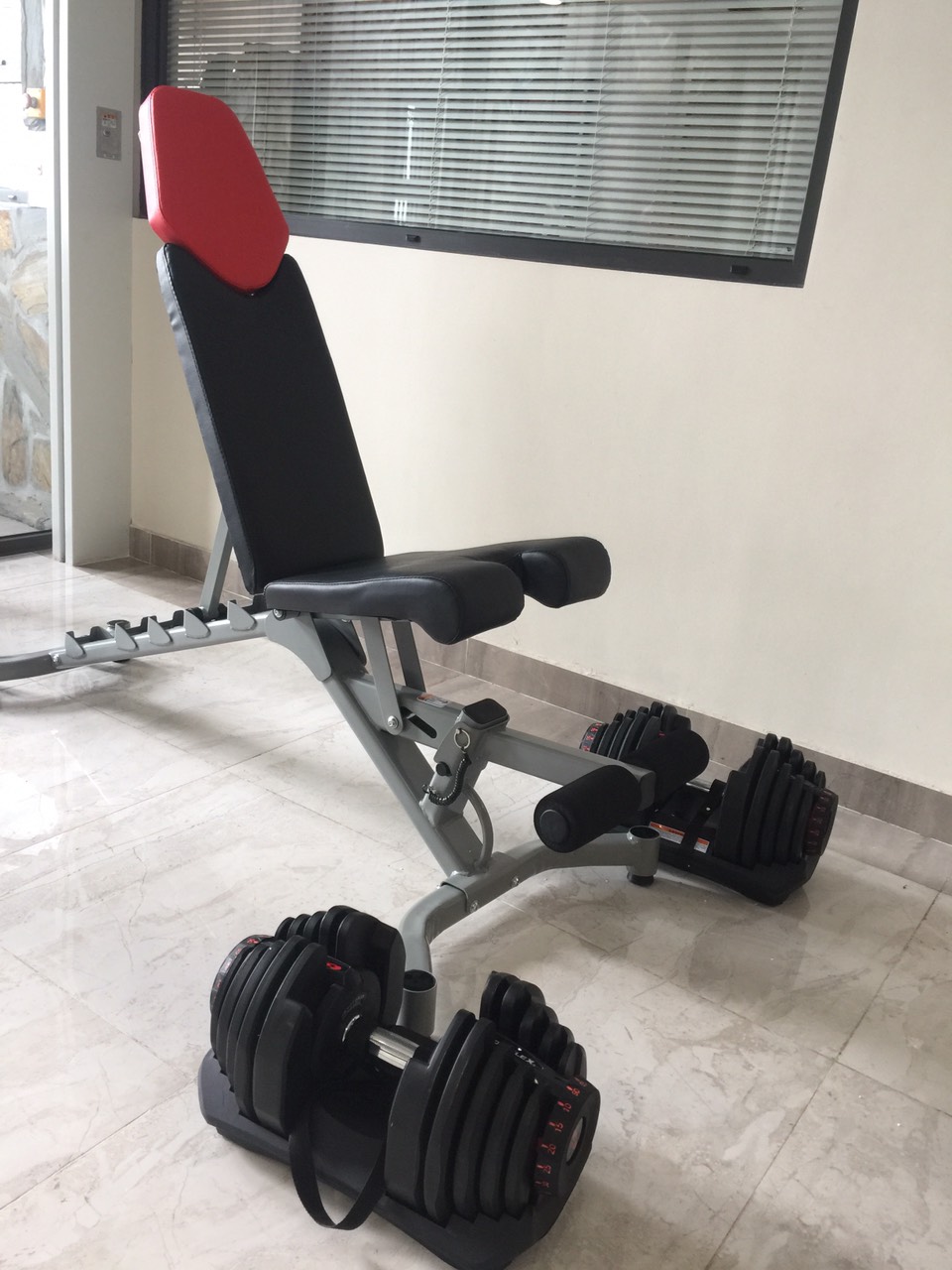 Ghế tập tạ Bowflex bọc da PU cao cấp nhập khẩu + Bảo hành 1 năm