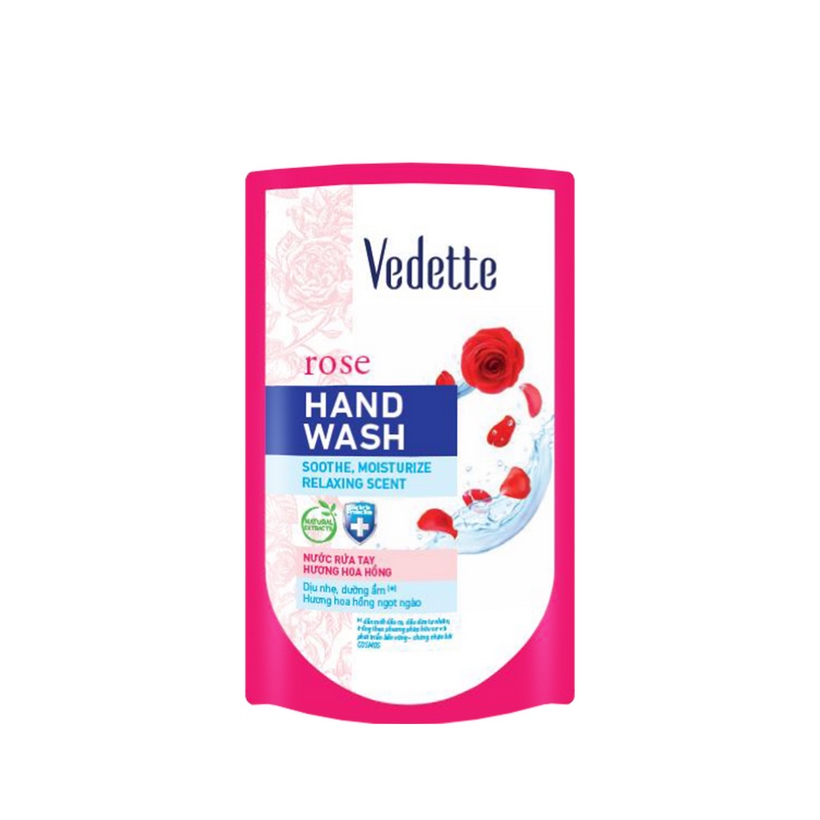 Nước rửa tay hand wash Hoa Hồng Vedette 400ml