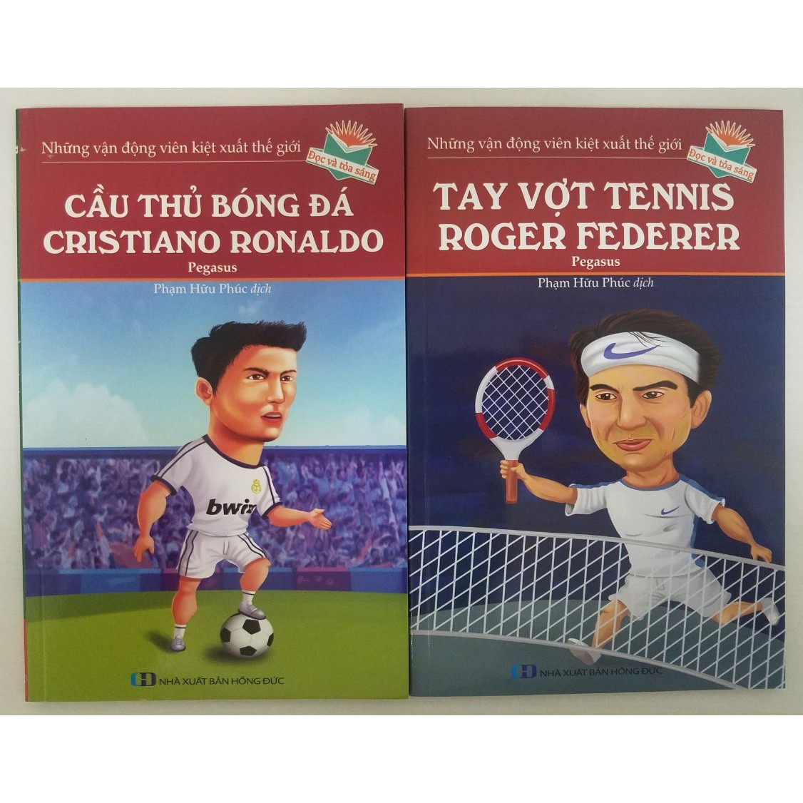 Combo Những Vận Động Viên Kiệt Xuất Thế Giới: Cầu Thủ Bóng Đá Cristiano Ronaldo + Tay Vợt Tennis Roger Federer