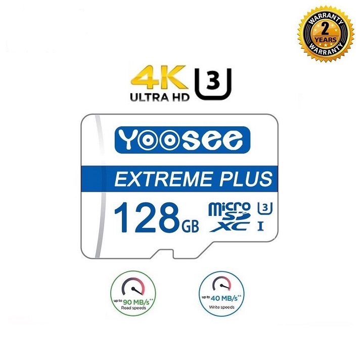 [Quay video 4K] Thẻ nhớ microSDXC Yoosee Extreme Plus 128GB - Hàng chính hãng