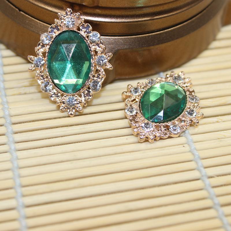 20pcs Rhinestone Flat Back Beads Button Scrapbook Embellishment Crafts