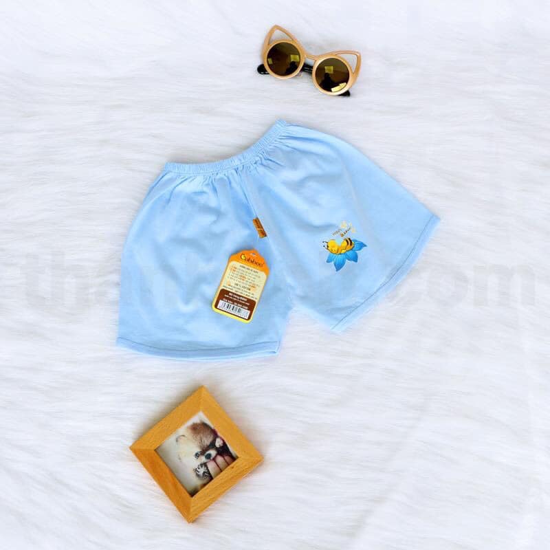 Combo 5 quần ngắn sơ sinh vải 100% cotton đủ màu xinh xắn cho bé