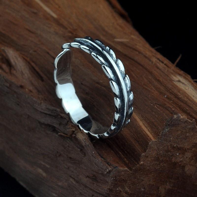 Nhẫn Bạc 925 Nam Nữ Unisex Phong Cách Âu Mỹ Cá Tính