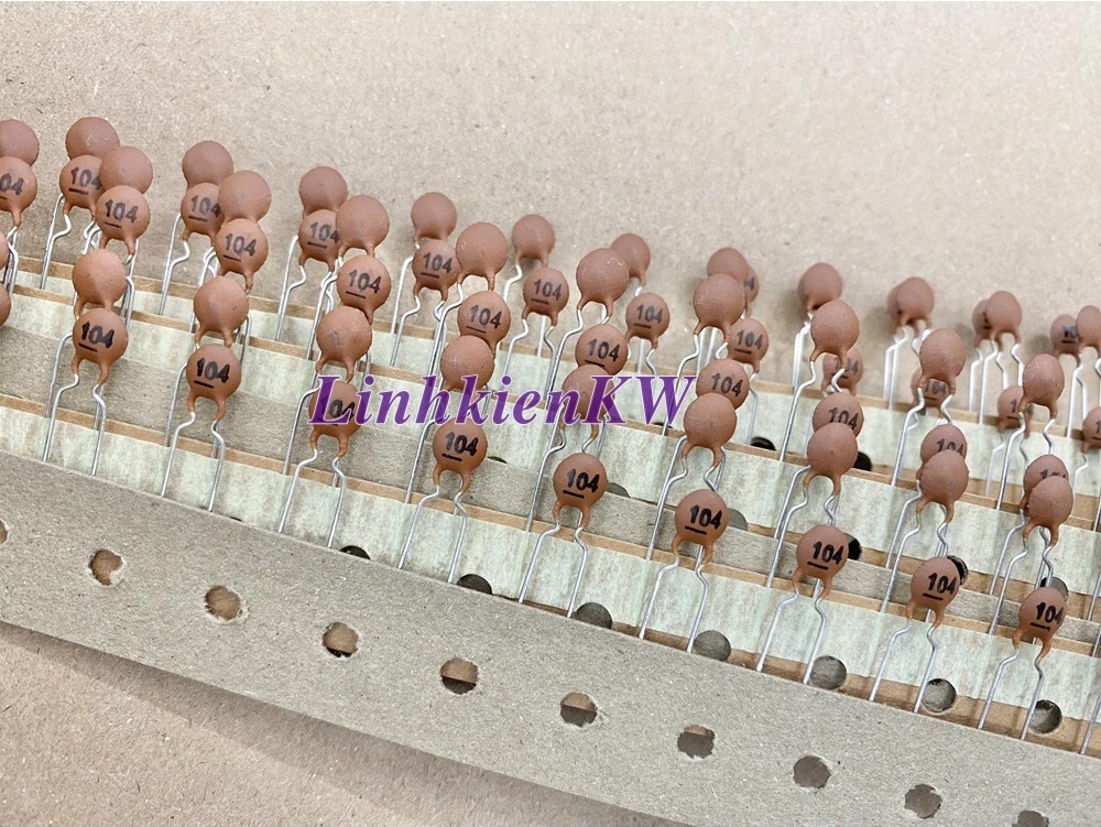 Tụ gốm 104 Đóng Dây Loại Xịn 50v.